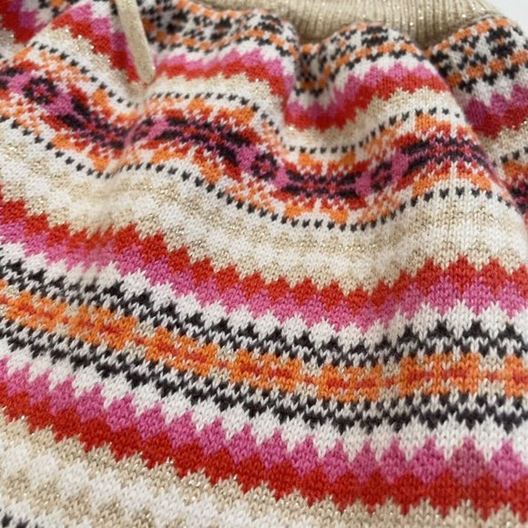 Oshkosh Sweater Striped Sparkly Holiday Skirt Kids Size 4 - Picture 4 of 11